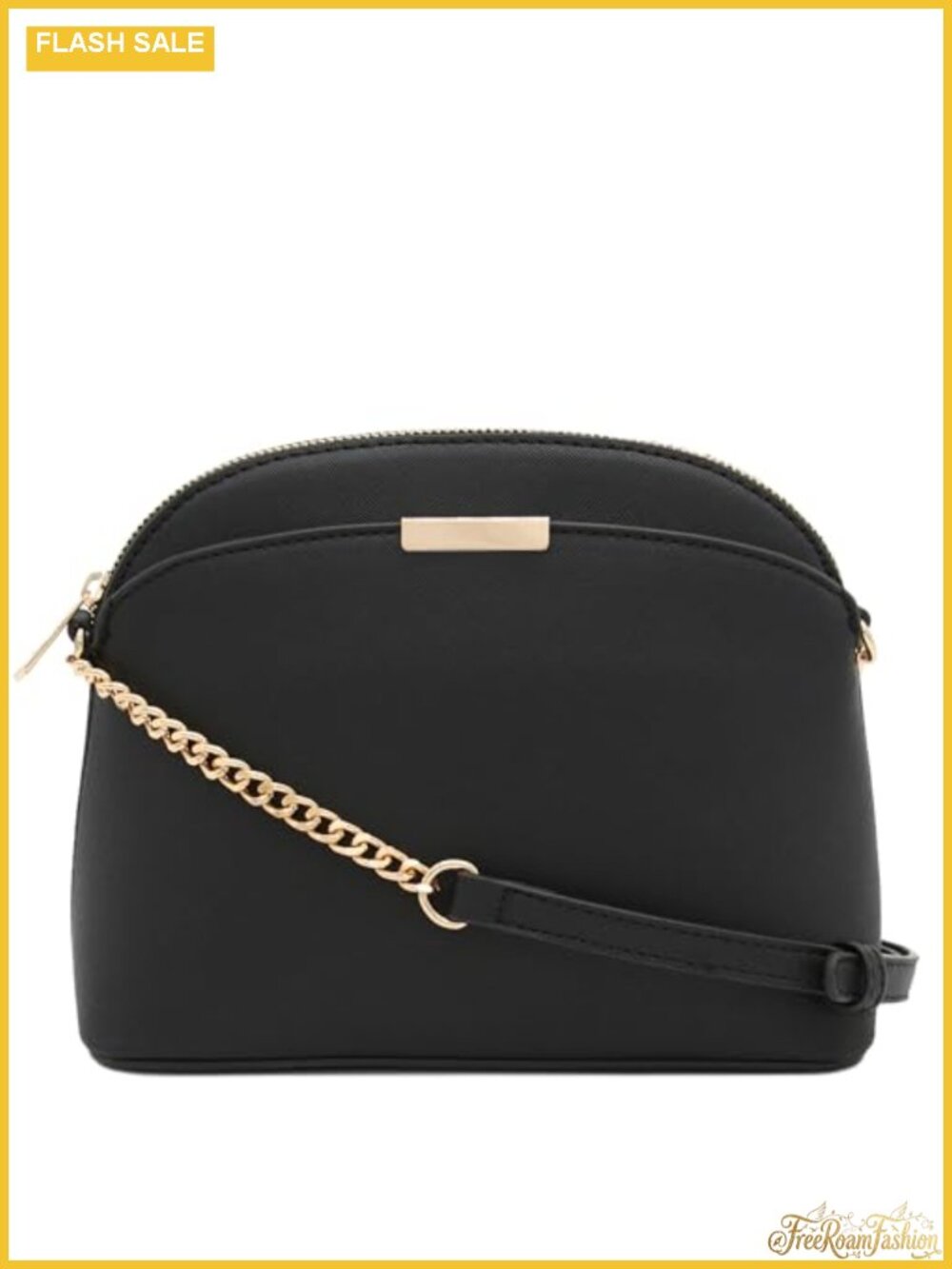 Small Dome Crossbody Bag with Chain Strap
